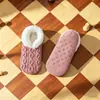 Meia Plush Espessa de Coral com Barra para Casa Antiderrapante Quente Meias para Gestante Conjunto de Seis Cores