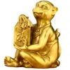 Sello de la Suerte de Latón, Adorno de Mono Dorado, Doce Signos del Zodíaco, Mono de Cobre con Caracteres de Bendición, Entrada del Hogar, Regalo de Apertura de Oficina, Venta al por Mayor