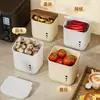 Cesta colgante para almacenamiento de jengibre y ajo, cesta de almacenamiento de pared para cocina, cesta de almacenamiento con drenaje para baño del hogar, caja de almacenamiento de pared para artículos varios