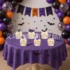 Amazon Bandeira de Aniversário Temática de Halloween Bandeira Espiral Pendurada Conjunto Decoração Topper de Bolo para Feriado