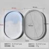 Jiahuimei diy drop cup pad molde de silicone oval gesso bandeja resina armazenamento molde ponto atacado