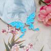Accesorios de joyería DIY aleación colgante de mariposa de aceite de doble cara corona clásica para el cabello adorno material accesorios