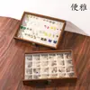 Caja de Joyería a Prueba de Polvo con Tapa para Pulseras, Anillos, Collares, Pendientes y Coleccionables - En Stock