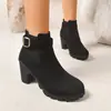 Comercio Electrónico Transfronterizo Tallas Grandes Otoño 2026 Nuevo Llegado Zapatos Planos de Moda para Mujer Estilo Británico Cómodos Casuales con Cremallera Lateral
