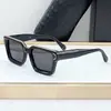 Spp005 Top Moda Transfronteiriça Armação Preta Luxo Férias Quadrado Óculos de Sol Pretos Óculos de Sol de Nicho Exterior Pp