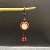 Chaveiro de Sândalo Estilo Antigo, Pingente para Bolsa de Celular, Movimento de Contas Luminosas, Ornamento Pendente Retrô, Pingente de Sândalo Verde para Atrair Riqueza