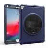 Adecuado para iPad9.7 2018 correa de mano de cuero soporte giratorio de PC iPad6 funda protectora 2 en 1 plana anticaída