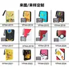 Álbum de Cartas Pokemon Yapu de Cuatro Ranuras de Hoja Suelta para Tarjetas Pequeñas Álbum de Colección de Tarjetas de Cuero A5 Personalización