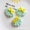 Accesorios de resina de pegamento crema DIY accesorios para el cabello de niños horquilla material hecho a mano lazo perla concha