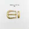 Set de dos piezas Dh Hebilla de Pin 2.5cm Hebilla de Cinturón de Cuero para Mujer Cabeza de Reemplazo de Cinturón Simple Retro Hebilla de Aleación de Zinc