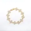 Pulsera Cruzada Transfronteriza Europea y Americana Que No Se Desvanece, Pulsera de Verano para Mujer con Circonita Completa, Joyería de Mano Popular Japonesa y Coreana para Mejores Amigas Hada