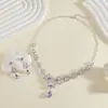 Conjunto de Colar e Brincos de Noiva Mais Vendido Transfronteiriço, Joias de Casamento, Acessórios para Vestido de Noite Cravejados com Diamantes, Venda Direta