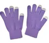 Luvas de Lã Tricotadas para Comércio Exterior, Unissex, à Prova de Frio de Inverno, Espessadas, Coloridas como Doces, Compatíveis com Tela de Toque, Com Cinco Dedos, Design Sem Dedos