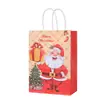 Nochebuena Navidad Empaque de Navidad En stock Nuevo Producto Caja de Regalo Navideña de Mano Muñeco de Nieve Reno Papel Kraft Bolso de Mano Navideño