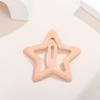 Horquilla BB de Estrella de Cinco Puntas Color Caramelo Estilo Coreano Dopamina Gota Aceite Clip Lateral para Flequillo de Color Pequeña Horquilla para Cabello Roto Accesorios para el Cabello