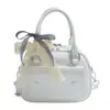 Bolso de Concha de Verano Elegante y de Moda para Mujer 2025 Nuevo Color Sólido Versión Coreana Bolso de Hombro Único Bolso Cruzado Versátil