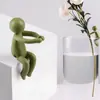 Nova estatueta de suporte para plantas, companheira para plantas hidropônicas, suporte para crescimento e forma, companheira anti-queda, decoração de mesa de escritório, acessório de jardinagem