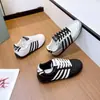 Zapatos de entrenamiento de cuero genuino 2026 otoño suela blanda no fatigantes blanco y negro para el trabajo y el trayecto zapatillas finas transpirables zapatos versátiles para mujer