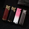 Isqueiro à prova de vento de metal personalidade moda bom gosto isqueiro para charuto cigarro isqueiro de couro presente isqueiro atacado