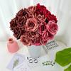 Rosa de Simulación Decoración para el Hogar Arreglo Floral Set de Festival Adornos de Planta Verde de Simulación Accesorios para Sesión de Fotos Flores Falsas para Boda