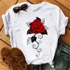 Nueva Harajuku Mujer;s Camiseta Moda Creativa Reose Musical