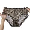 Nueva Ropa Interior Sexy con Estampado de Leopardo para Mujer Tallas Grandes Tentación para Mujer Cintura Media Cómoda Transpirable Tallas Grandes 7639