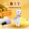 Pacote de material de crochê transfronteiriço DIY hand-woven doll jóias bola de lã Amazon novo vídeo em inglês