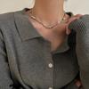 Collar de Diseño Sencillo para Mujer ins Hip-hop Textura Simple Cadena Elegante Clavosporina Nuevo en 2021 Accesorios