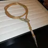 Traje de collar y pendientes de diamante ovalado europeo y americano exagerado luz de lujo alta gama cadena de clavícula nicho moda joyería al por mayor