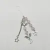 Pulseira Cruzada Europeia e Americana para Casal Melhores Amigos Dados Preto e Branco Hip-hop Feita à Mão Violão Microfone Estrela de Cinco Pontas Pulseira