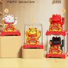 Nuevo Lindo Mini de 2 Pulgadas Alimentado por Energía Solar Maneki-neko Adorno de Escritorio para Coche Consola Central Regalo de Festival Venta al por Mayor
