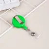 Porta-Crachá Retrátil Transfronteiriço em Estoque, Porta-Crachá de Identificação de Médico, Dispositivo Anti-Perda, Cartão de Refeição, Crachá de Trabalho, Fivela Retrátil de Cor Sólida, Personalizável