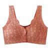 Sujetador de botón frontal para madre de mediana edad, chaleco para mujeres de mediana edad y ancianas, ropa interior para mujer sin costuras con hebilla delantera, sujetador de talla grande