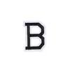 Parches Adhesivos de Letras Inglesas Coloridos en Blanco y Negro Termoadhesivos Parches Bordados Parches para Coser Ropa DIY Parches de Tela Accesorios