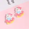 Accesorios de Nube Arcoíris Tricolor de Resina para Diademas DIY, Accesorios Hechos a Mano, Fundas para Teléfono Móvil, Estuches de Papelería, Material Decorativo