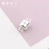 Prata S925 Banhada a Ouro com Atracção Magnética Pulseira Pulseira de Casal Fivela Acessórios de Joias DIY Feitos à Mão Fivela Magnética
