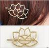 Mai Peng corazón como Flor de Loto abierta elegante artístico metal hueco forma de loto horquilla retro fábrica al por mayor