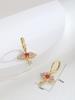 Aretes Casuales Nicho Elegantes de Alta Gama Aguja de Plata S925 Zircón para Mujer Exquisitos Aretes de Perlas Clips para Orejas Sin Perforar