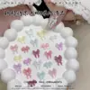 Lazo Tallado Suave Color Caramelo Relieve Tridimensional Joyería para Uñas Arte de Uñas Rosa Macarrón Lazo de Cinta Joyería de Diamantes DIY