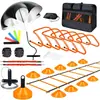 Venta al por mayor de fábrica Set de Entrenamiento de Fútbol Baloncesto Disco con Logo Vallas Paracaídas de Resistencia Set de Entrenamiento de Agilidad