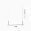 Tienda de Ropa Colgador Colgante de Acero Inoxidable Plateado Cepillado Exhibidor de Ropa Colgador de Cable de Acero para Ventana Perchero