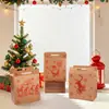 Bolsa de Tote Navideña Gruesa No Tejida, Bolsa Grande para Empaquetar Regalos, Bolsa de Tote Promocional para Centros Comerciales y Tiendas, Se Puede Imprimir con Logo