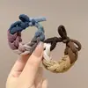 Faixa de Cabelo Estilo Zhao Lusi com Bola para Mulheres 2024 Nova Alta Elasticidade e Durável Rabo de Cavalo Simples Elástico Acessório de Cabeça
