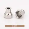 Redondo Cordão Sino de Metal Tubo Reto Fivela Terminal de Cordão Liga de Zinco Eletrogalvanizado Fivela Terminal de Cordão de Calça Acessórios de Vestuário Jinda