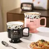 Taza de Cerámica Europea, Copa de Vino, Vaso para Beber de Oficina, Taza de Café, Taza de Desayuno, Recuerdo, Vaso de Agua para Mujer