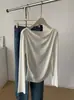 28.5% Algodón Diseño de Nicho Coreano Manga Murciélago Corte Ajustado Camiseta Base Manga Larga para Mujer Moda Temperamento Otoño 2026