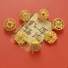 Accesorios dorados antiguos nepalíes para manualidades, accesorios de oro para jugar con texto, pulsera de cuentas ojo de libélula, pulsera de cuentas hechas a mano