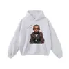 Sudadera con Capucha de Manga Larga Estampado Rock Oscuro Lavada Vintage Transfronteriza para Hombre, Estilo Street Ins Holgado, Sudadera con Tendencia Nacional