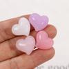 Cielo estrellado color glitter corazón de durazno torcido amor parche de resina carcasa de teléfono móvil horquilla aretes accesorios de joyería DIY venta al por mayor