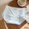 10A Antibacteriano Nuevo Estilo Dulce y Versátil Ropa Interior Fresca para Niñas Algodón Puro Cintura Media Cómodo Transpirable Calzones para Mujeres Jóvenes